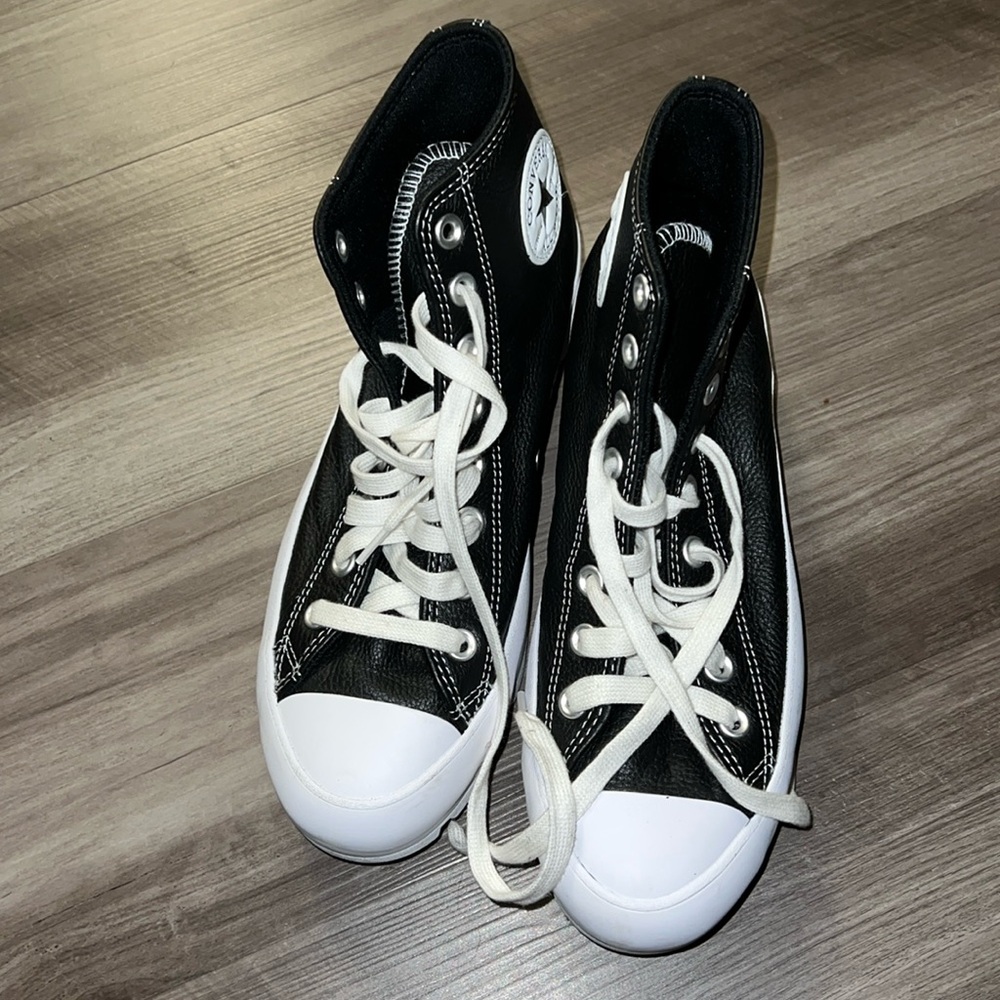 Black Leather converse
